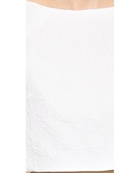 Белый укороченный топ от Monique Lhuillier