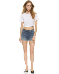 Белый укороченный топ от Marc by Marc Jacobs