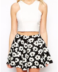 Белый укороченный топ от Fashion Union