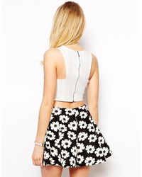 Белый укороченный топ от Fashion Union