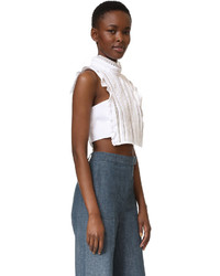 Белый укороченный топ от Marissa Webb