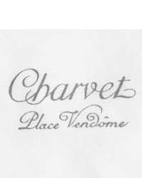Белый хлопковый нагрудный платок от Charvet
