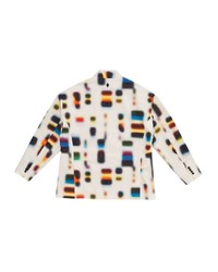 Мужской белый хлопковый пиджак с принтом от Marcelo Burlon County of Milan
