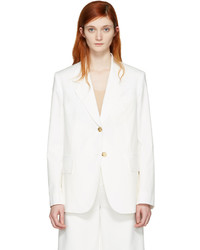 Женский белый хлопковый пиджак от Acne Studios