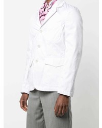 Мужской белый хлопковый пиджак от Comme Des Garcons SHIRT