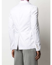 Мужской белый хлопковый пиджак от Comme Des Garcons SHIRT