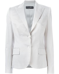 Женский белый хлопковый пиджак от Dolce & Gabbana