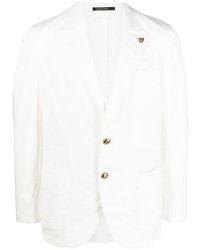 Мужской белый хлопковый пиджак от Gabriele Pasini