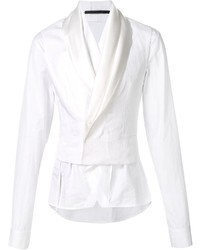 Мужской белый хлопковый пиджак от Haider Ackermann