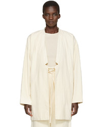 Женский белый хлопковый пиджак от LAUREN MANOOGIAN