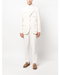 Мужской белый хлопковый пиджак от Brunello Cucinelli