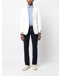 Мужской белый хлопковый пиджак от Polo Ralph Lauren