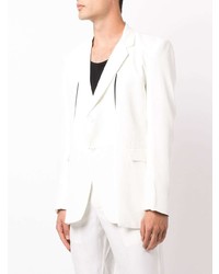 Мужской белый хлопковый пиджак от Tokyo James