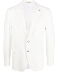 Мужской белый хлопковый пиджак от Tagliatore