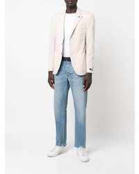 Мужской белый хлопковый пиджак от Karl Lagerfeld