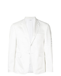 Мужской белый хлопковый пиджак от Thom Browne