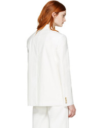 Женский белый хлопковый пиджак от Acne Studios