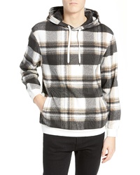 Белый худи в шотландскую клетку