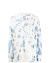 Белый худи с принтом тай-дай