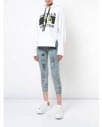 Женский белый худи с принтом от Haculla