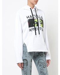 Женский белый худи с принтом от Haculla