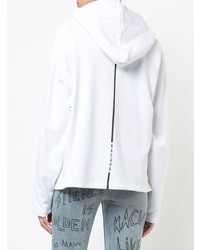 Женский белый худи с принтом от Haculla