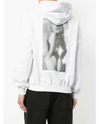 Мужской белый худи с принтом от Stampd