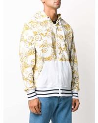 Мужской белый худи с принтом от VERSACE JEANS COUTURE