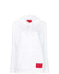 Женский белый худи с принтом от Calvin Klein Jeans