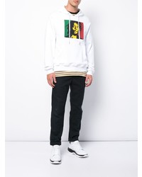 Мужской белый худи с принтом от Mostly Heard Rarely Seen 8-Bit