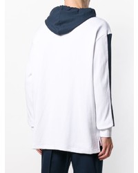 Мужской белый худи с принтом от Sergio Tacchini