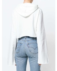 Женский белый худи с принтом от Chiara Ferragni