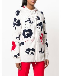 Женский белый худи с принтом от Barrie