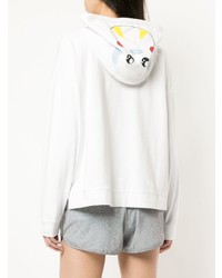 Женский белый худи с принтом от The Upside