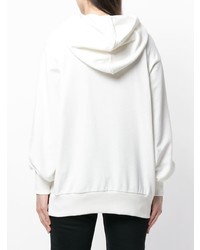 Женский белый худи с принтом от Amen