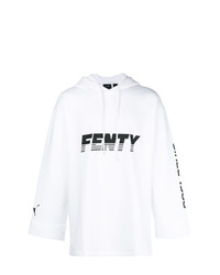 Мужской белый худи с принтом от Fenty X Puma