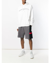 Мужской белый худи с принтом от Mastermind World