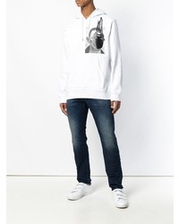 Мужской белый худи с принтом от Diesel Black Gold