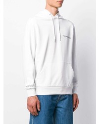 Мужской белый худи с принтом от Calvin Klein Jeans