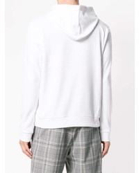 Мужской белый худи с принтом от Kenzo