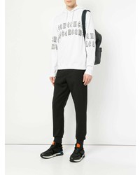 Мужской белый худи с принтом от McQ Alexander McQueen