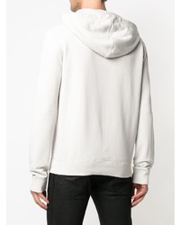 Мужской белый худи с принтом от Saint Laurent