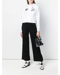 Женский белый худи с принтом от Chiara Ferragni