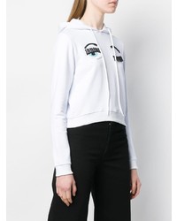 Женский белый худи с принтом от Chiara Ferragni