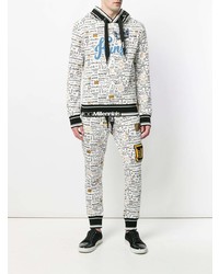 Мужской белый худи с принтом от Dolce & Gabbana