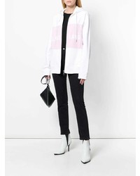 Женский белый худи с принтом от Helmut Lang