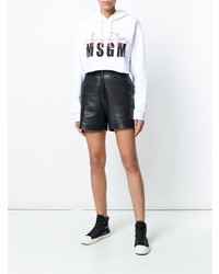 Женский белый худи с принтом от MSGM