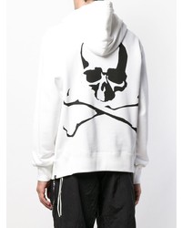 Мужской белый худи с принтом от Mastermind World