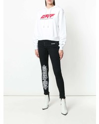 Женский белый худи с принтом от Off-White