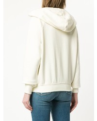 Женский белый худи с принтом от Frame